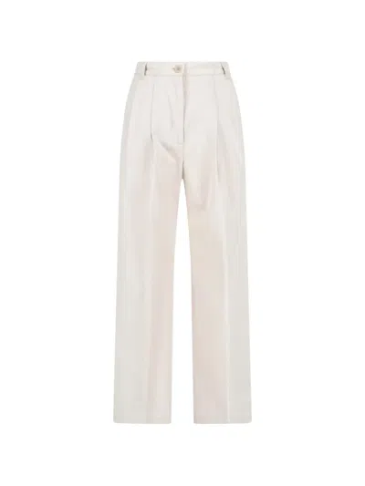 Aspesi Pleated-detail Tailored Trousers In Neutral