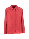 Aspesi Pocket Button Jacket In Red