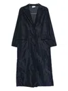 Aspesi Pocket Buttoned Coat In Blue