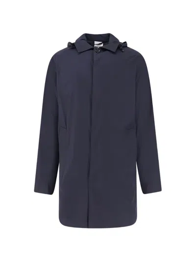 Aspesi Pocket Coat In Blue