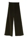 Aspesi Saint Laurent V-waist Jeans With A Wide-leg Cut In Green