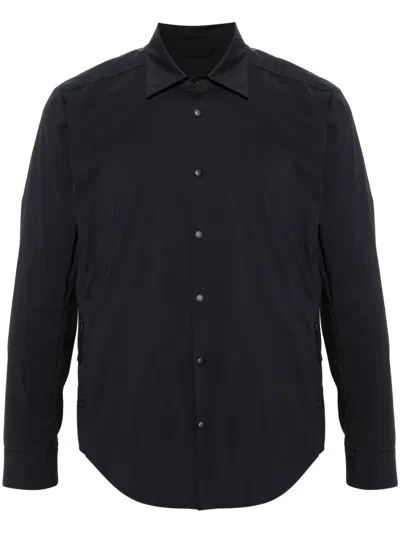 Aspesi Pocket-detailed Poplin Shirt In Blue