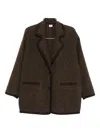 Aspesi Pocket-trim Jacket In Brown