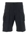 Aspesi Pocketed Straight-leg Cargo Shorts In Black