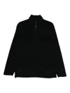 Aspesi Pocketed Zipped Single-breasted Coat In Black