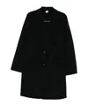 Aspesi Flap-pockets Single-breasted Coat In Black