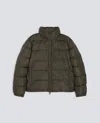 Aspesi Zip Puffer Jacket In Green