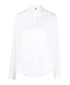 Aspesi Pointed Collar Long-sleeved Shirt In White