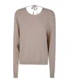 Aspesi Round Neck Sweater In Nude