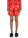 Aspesi Polka-dot Drawstring Shorts