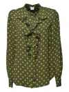 Aspesi Polka Dot Viscose Crepe Shirt