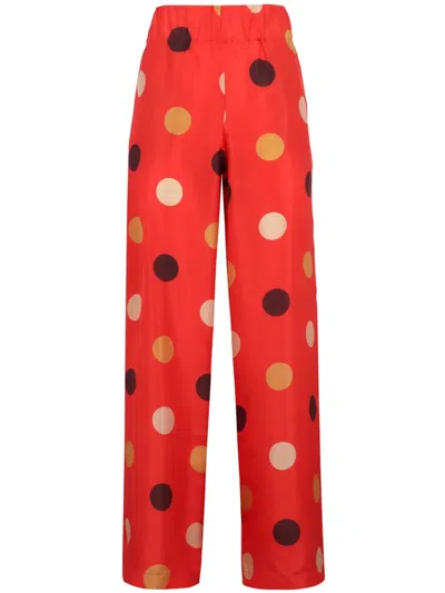 ASPESI POLKA DOT-PRINT TROUSERS