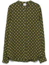 Aspesi Polka-dot Shirt In Green