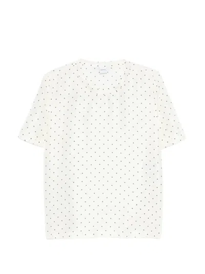 Aspesi Polka Dot Top In White