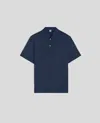 Aspesi Polo A Manica Corta Di Cotone - Navy In Navy