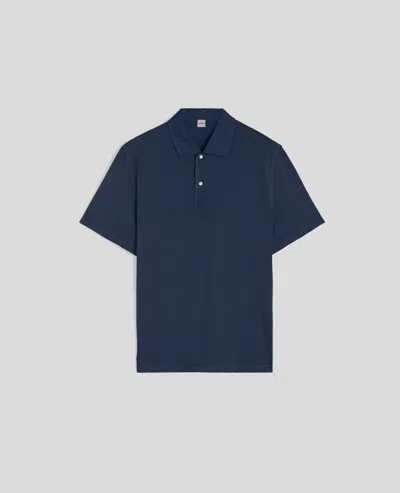 Aspesi Polo A Manica Corta Di Cotone - Navy