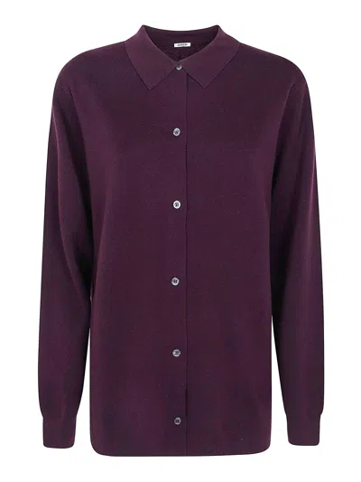 Aspesi Polo Neck Sweater In Red