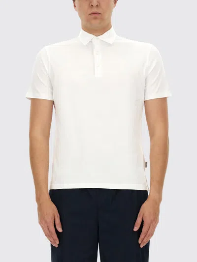 Aspesi Man Polo Shirt White Size L Cotton