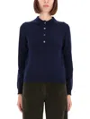 Aspesi Cashmere Polo Shirt In Black