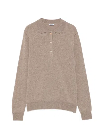 Aspesi Polo-collar Sweater In Gold