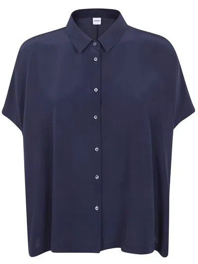 Aspesi Poncho Shirt In Blue