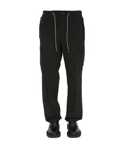 Aspesi Poplin Cargo Pants In Black