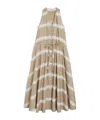 Aspesi Abito In Popeline Con Stampa Tie-dye - Beige In Multi