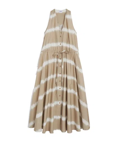 Aspesi Poplin Dress With Tie-dye Print