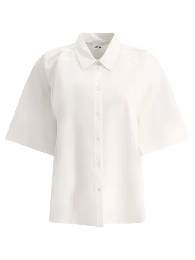 Aspesi Short-sleeved Plain Shirt In White