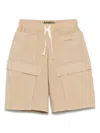 Aspesi Kids' Poplin Shorts In Neutrals