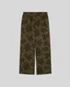 Aspesi Poplin Trousers With Hibiscus Print