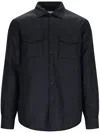 Aspesi Press-stud Fastening Shirt In Black