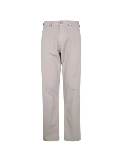 Aspesi "press" Trousers In Silver