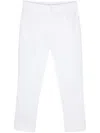 Aspesi Pressed-crease Tapered Trousers In White