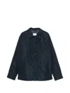 Aspesi Press-stud Chest-pocket Jacket In Blue