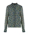 Aspesi Floral Print Long Sleeve Shirt In Multi