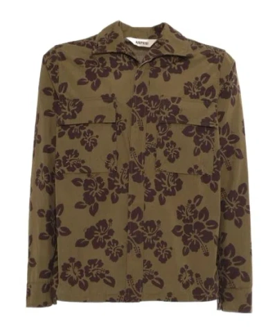 ASPESI ASPESI CAPA HIBISCUS PRINTED SHIRT