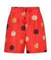 Aspesi Polka-dot Drawstring Shorts