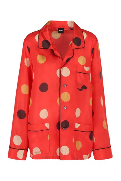 Aspesi Printed Silk Shirt