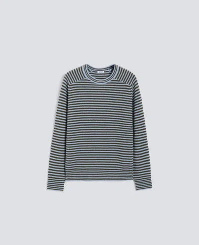 Aspesi Pure Cashmere Crewneck Sweater In Blue