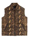 Aspesi Python Print Vest In Multi