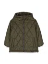 Aspesi Quilted Hooded Puffer Jacket In Military Green