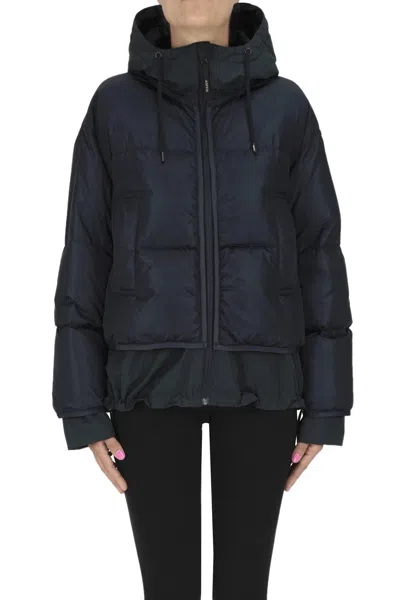 Aspesi Quilted Eco-friendly Down Jacket In Blue