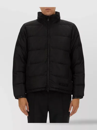 Aspesi Quilted High Collar Puffer Jacket In Black