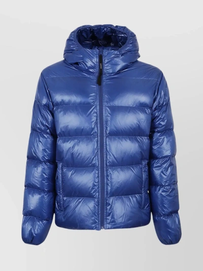 Aspesi Hooded Padded Jacket In Blue