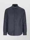 Aspesi Button-up Minimalist Jacket With Classic Collar In Black