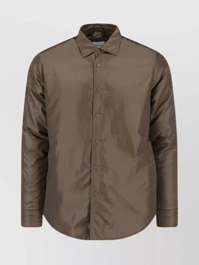 Aspesi Quilted Long Sleeves Jacket In Green
