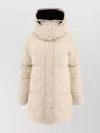 Aspesi Long Hooded Coat With Down And Feather Padding