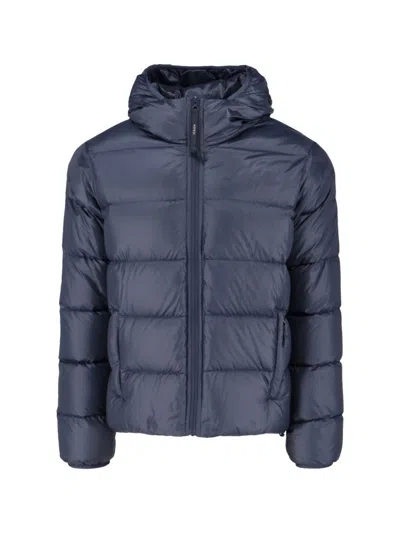ASPESI QUILTED PUFFER JACKET - NAVY