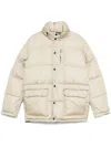 Aspesi Quilted Puffer Jacket In Neutrals